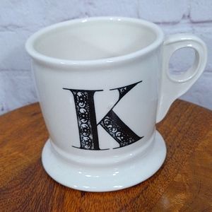 Anthropologie Monogram K Coffee 12oz Cup